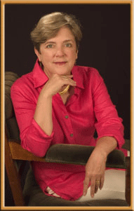 Katherine Hall Page poses for her readers