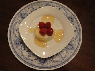 Panna Cotta plated